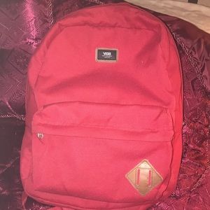 Red vans backpack